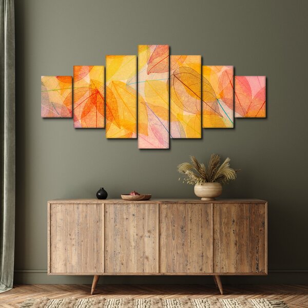 Obraz - Pozadí z podzimního listí (210x100 cm)