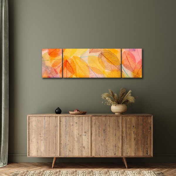 Obraz - Pozadí z podzimního listí (170x50 cm)