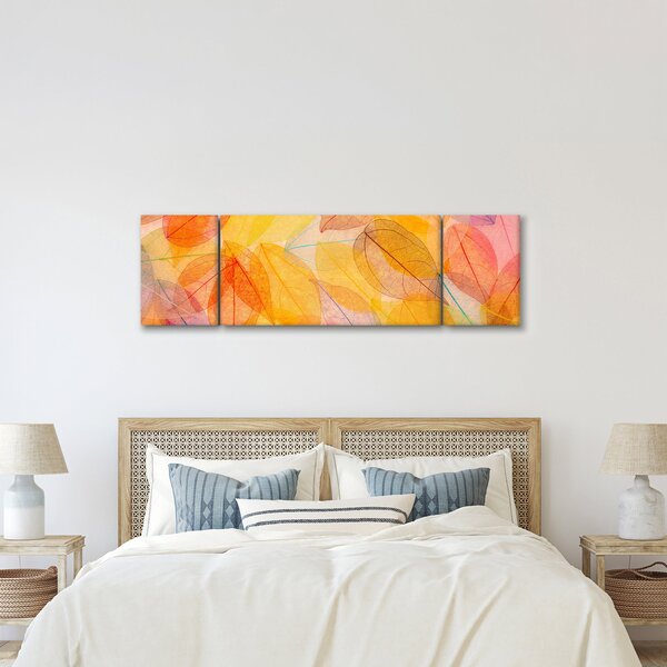 Obraz - Pozadí z podzimního listí (170x50 cm)