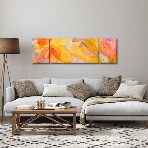 Obraz - Pozadí z podzimního listí (170x50 cm)