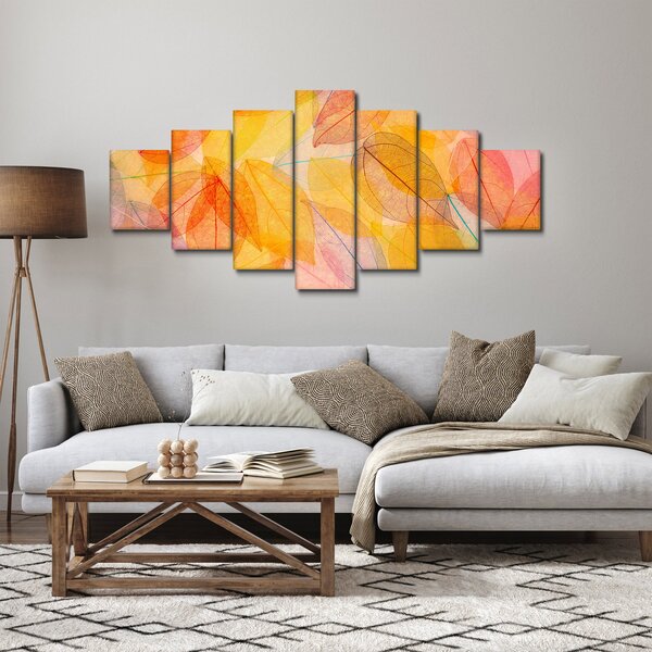 Obraz - Pozadí z podzimního listí (210x100 cm)