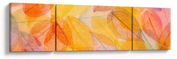 Obraz - Pozadí z podzimního listí (170x50 cm)