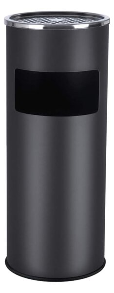 Stojanový popelník s odpadkovým košem SMOKE, 60,5x24,5cm, černá SongmicsHome