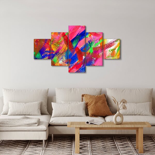 Obraz - Barevná abstrakce (125x70 cm)