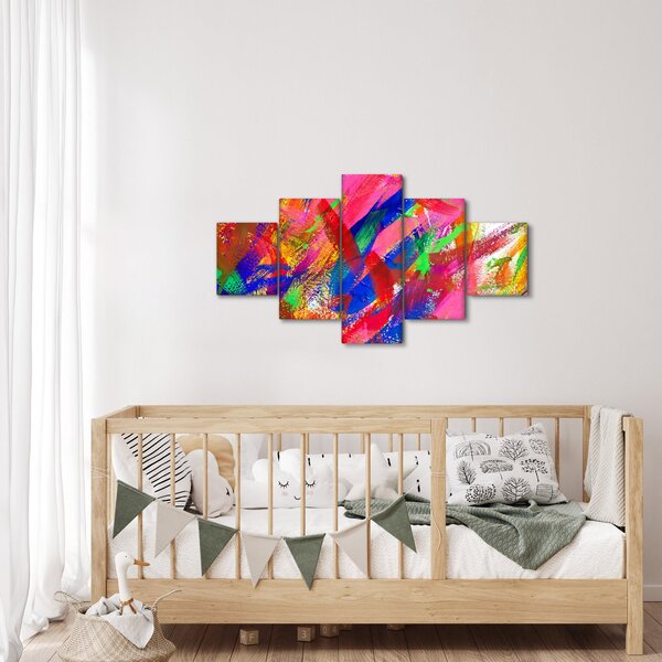 Obraz - Barevná abstrakce (125x70 cm)