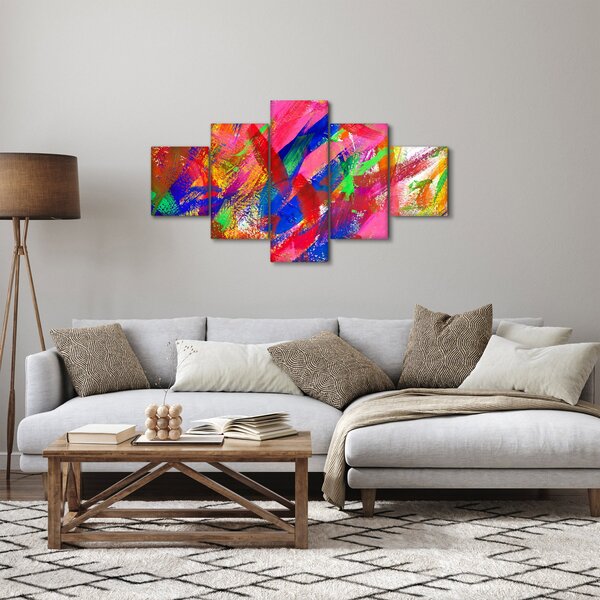 Obraz - Barevná abstrakce (125x70 cm)