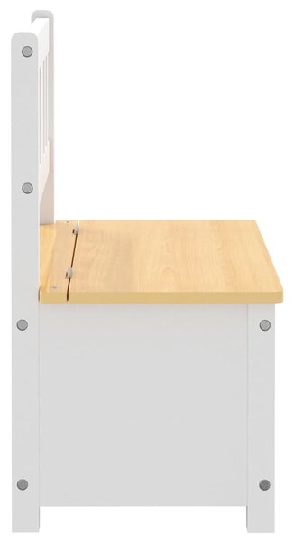 Dětská úložná lavice bílá a béžová 60 x 30 x 55 cm MDF 10408