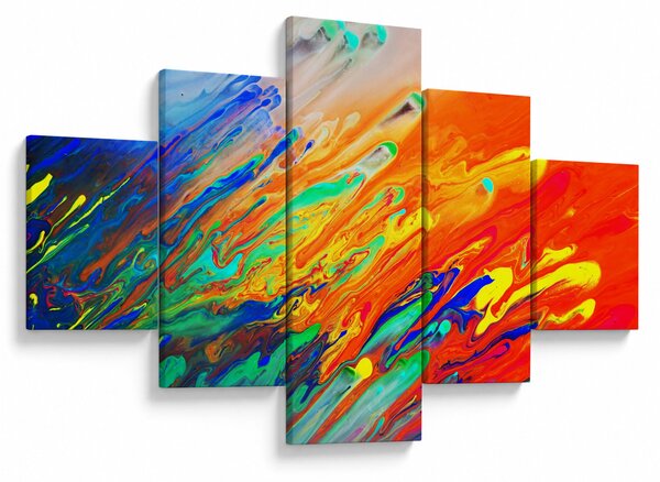 Obraz - Barevná abstrakce (125x70 cm)