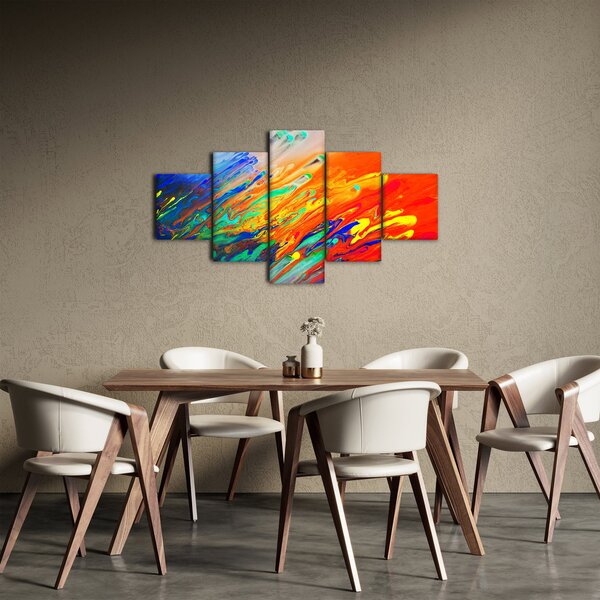 Obraz - Barevná abstrakce (125x70 cm)