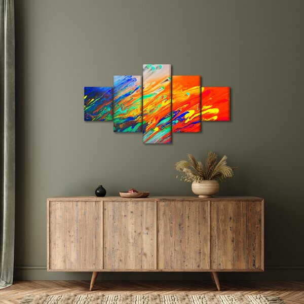 Obraz - Barevná abstrakce (125x70 cm)