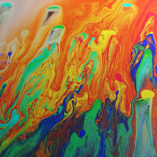 Obraz - Barevná abstrakce (170x50 cm)