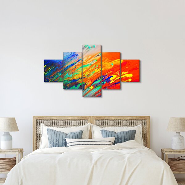Obraz - Barevná abstrakce (125x70 cm)