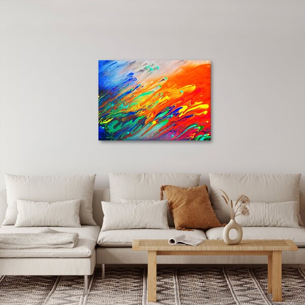 Obraz - Barevná abstrakce (70x50 cm)