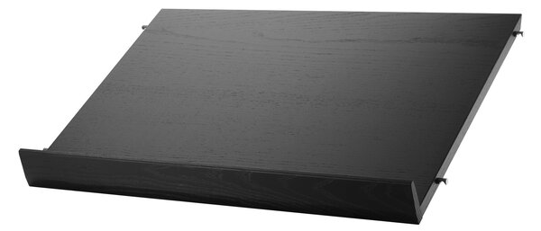 STRING Police na časopisy Magazine Shelf 58 x 30, Black Ash
