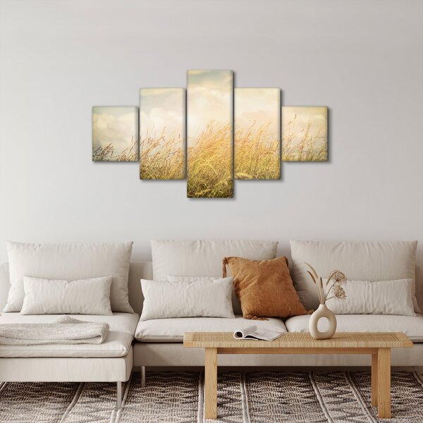 Obraz - Pole na podzim (125x70 cm)