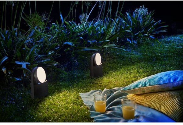 Philips 8719514477292 Mimosa exteriérový sloupek LED 7W/630lm 2700K antracit