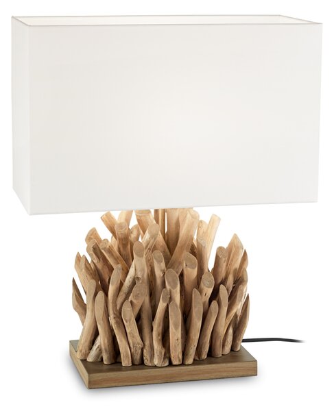 Stolní lampa Ideal lux 201399 SNELL TL1 BIG 1xE27 60W dřevo