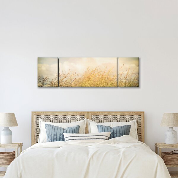 Obraz - Pole na podzim (170x50 cm)
