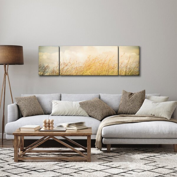 Obraz - Pole na podzim (170x50 cm)
