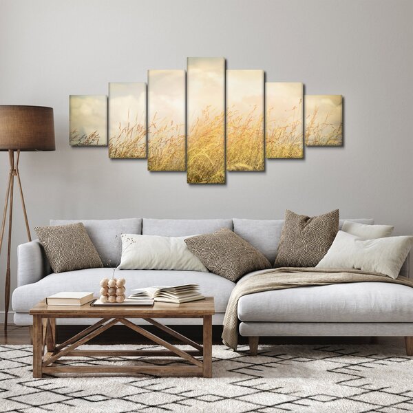 Obraz - Pole na podzim (210x100 cm)