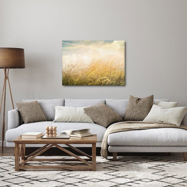 Obraz - Pole na podzim (70x50 cm)
