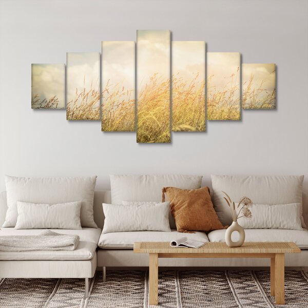 Obraz - Pole na podzim (210x100 cm)