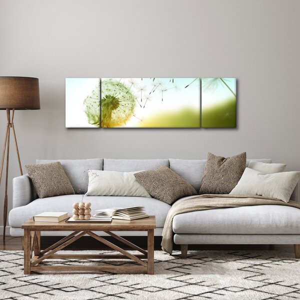 Obraz - Pampeliška ve větru (170x50 cm)