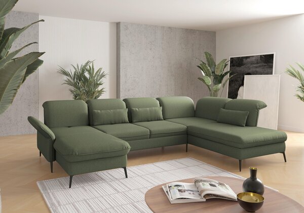 SEDACÍ SOUPRAVA, textil, olivově zelená Sit & More - Sedací soupravy, Online Only