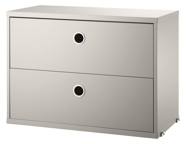 STRING Komoda Chest with Drawers 58 x 30 cm, Beige