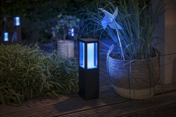 Philips HUE 17431/30 / P7 Impress venkovní zahradní sloupek 8W = 1200lm LED IP44 2200-6500K RGB