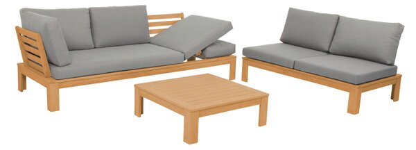 ZAHRADNÍ SEDACÍ SOUPRAVA dřevo, textil Acamp - Online Only zahradní nábytek, Online Only