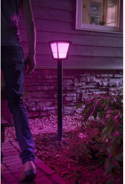 Philips HUE 17442/30 / P7 Econic venkovní zahradní sloupek 15W = 1150lm LED IP44 2200-6500K RGB