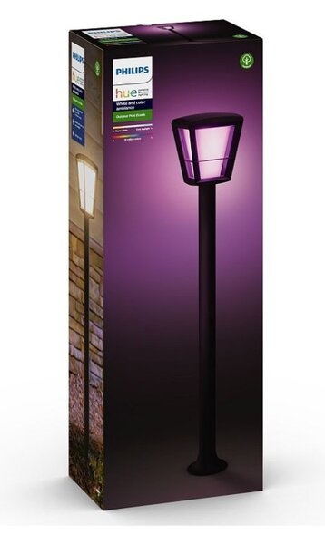 Philips HUE 17442/30 / P7 Econic venkovní zahradní sloupek 15W = 1150lm LED IP44 2200-6500K RGB