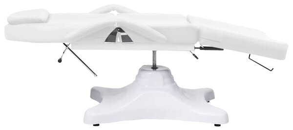 Masážní stůl bílý 180 x 62 x (86,5–118) cm 110261