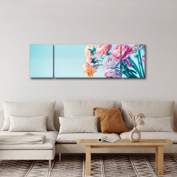 Obraz - Květiny ve váze (170x50 cm)