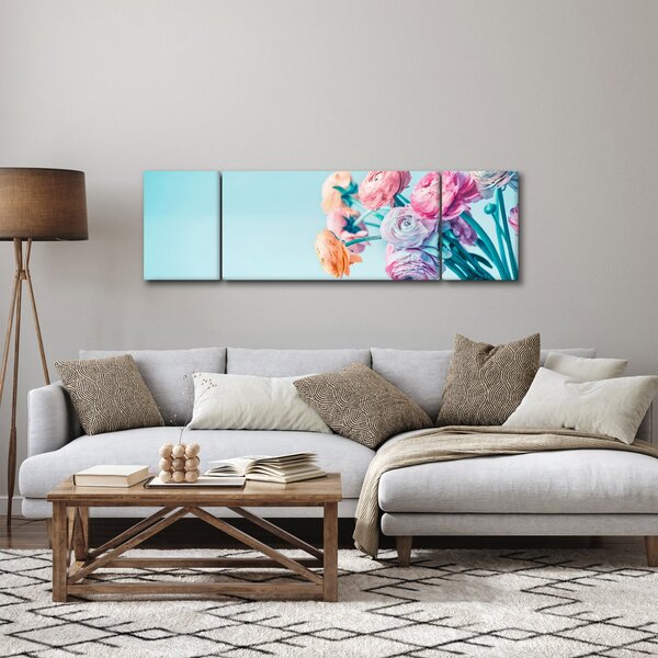 Obraz - Květiny ve váze (170x50 cm)