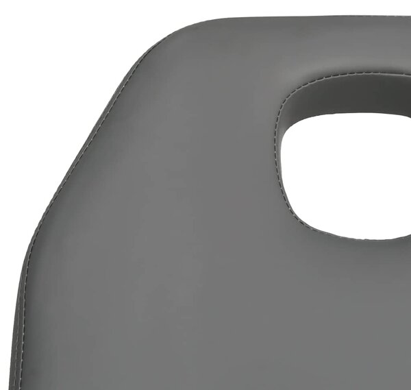 Masážní stůl šedý 180 x 62 x (87–112) cm 110266