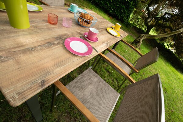 ZAHRADNÍ SESTAVA kov, textil, kompozitní dřevo Gardenson - Online Only zahradní nábytek, Online Only