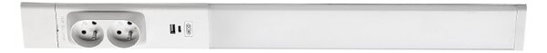 RABALUX 78042 Bilal E svítidlo pod kuchynskú linku so zásuvkou š600mm LED 18W/1750lm 4000K matná bílá