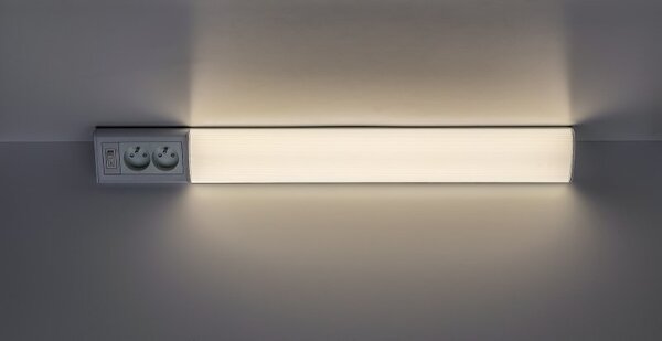 RABALUX 78041 Bath 2E svítidlo pod kuchynskú linku so zásuvkou š700mm LED 15W/1300lm 4000K bílá