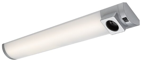 RABALUX 78039 Soft 2E svítidlo pod kuchynskú linku so zásuvkou š680mm LED 8W/450lm 4000K stříbrná, bílá