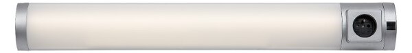 RABALUX 78039 Soft 2E svítidlo pod kuchynskú linku so zásuvkou š680mm LED 8W/450lm 4000K stříbrná, bílá