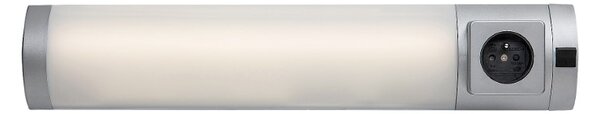 RABALUX 78038 Soft 2E svítidlo pod kuchynskú linku so zásuvkou š450mm LED 5W/260lm 4000K stříbrná, bílá