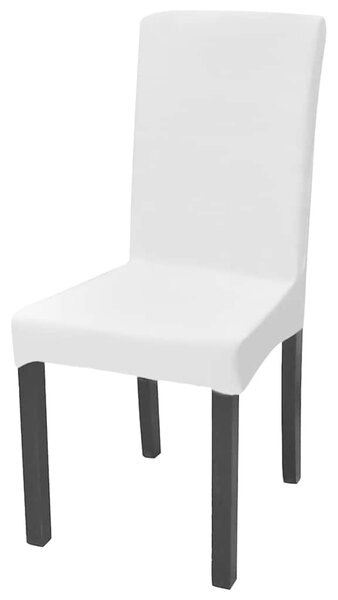 Elastické potahy na židle 6 ks bílé 130377