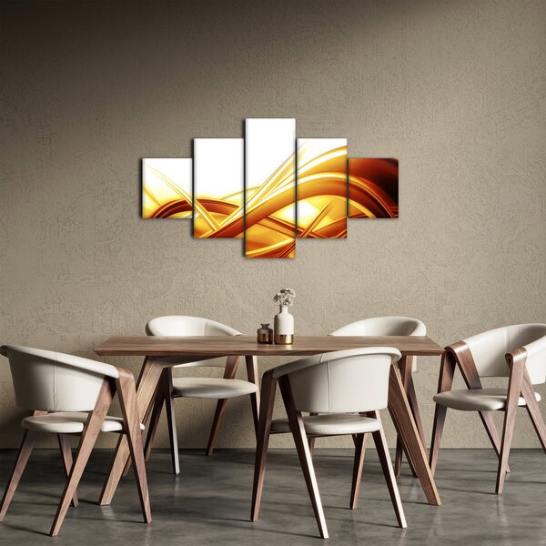 Obraz - Žlutá abstrakce (125x70 cm)