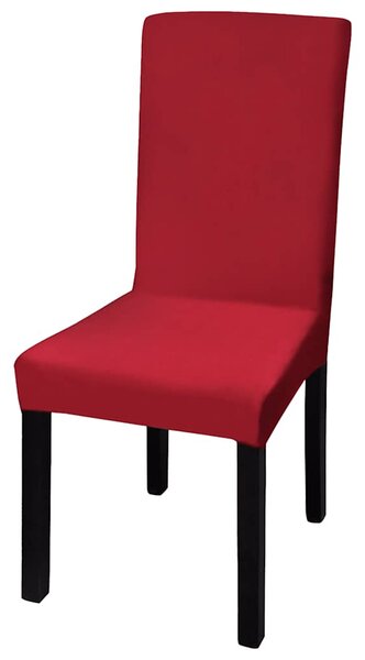 Elastické potahy na židle 6 ks bordó 130379