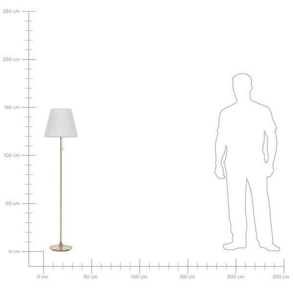 Stojací lampa TORYSA Kov Mosazná