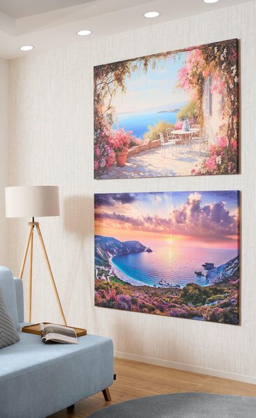 MALBA NA PLÁTNĚ, pláž a moře, 135/100 cm Euroart - Obrazy na plátně