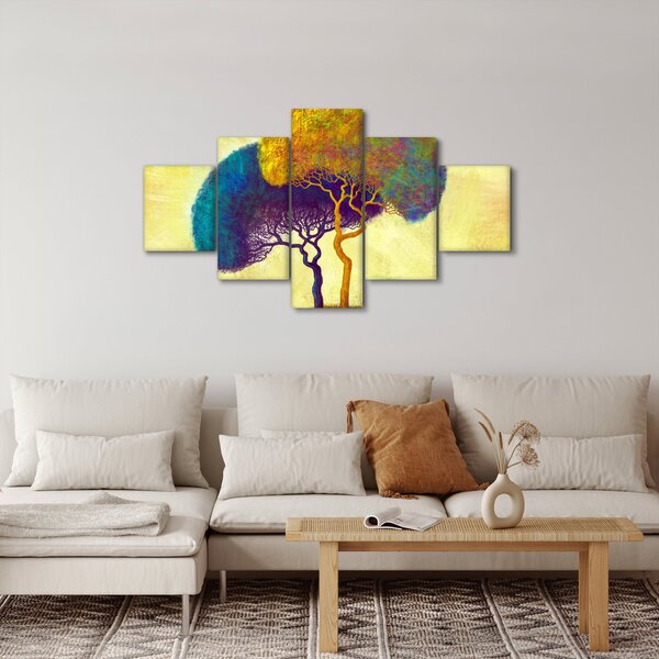 Obraz - Stromy na kopci (125x70 cm)