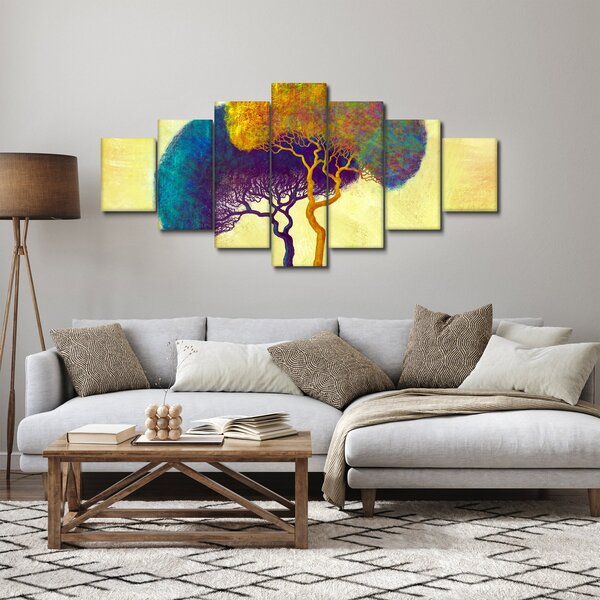 Obraz - Stromy na kopci (210x100 cm)
